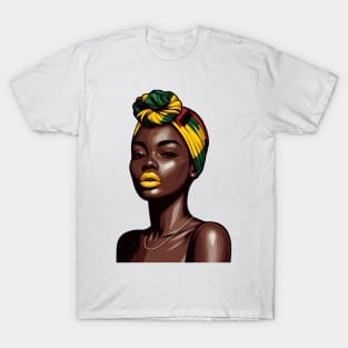 Black Woman Afrocentric T-Shirt